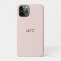 Chic das iniciais personalizadas de monograma cor-