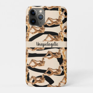 Capa Para iPhone 11 Pro Chic Wild Sem Peça De Perdão Luxuosa Bday Gift Gir