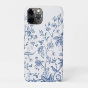 Capa Para iPhone 11 Pro Chinoiserie azul e branca clássica