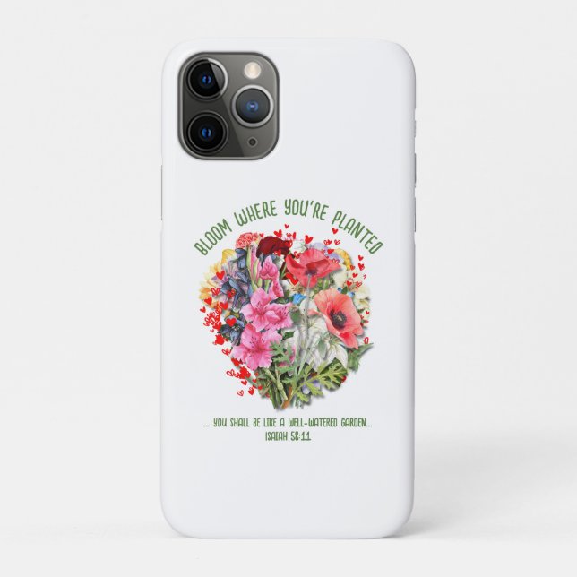 Capa Para iPhone 11 Pro Christian BLOOM ONDE VOCÊ ESTÁ PLANTADO (Verso)