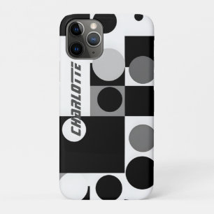 Capa Para iPhone 11 Pro cinza branco preto em formas geométricas iPad Smar
