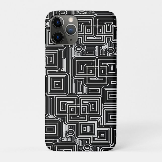 Capa Para iPhone 11 Pro Circuit Maze (Verso)