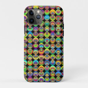 Capa Para iPhone 11 Pro Círculos-retrô-geométricos-abstratos