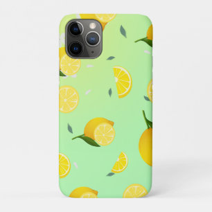 Capa Para iPhone 11 Pro Citrino tropical SUMMER Laranja limão fina