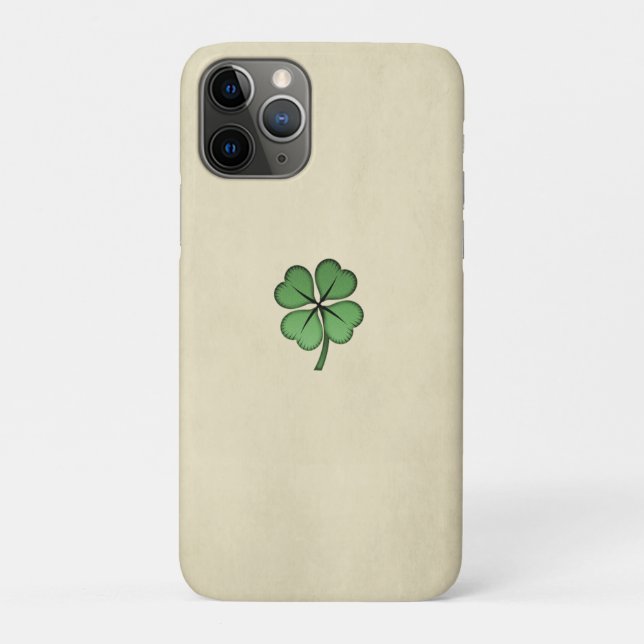 Capa Para iPhone 11 Pro Clássico irlandês Lucky Shamrock (Verso)