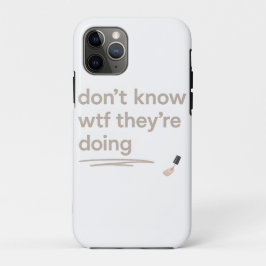 Capa Para iPhone 11 Pro Clean Girl Chaos – Skincare Delulu Vibes Quote