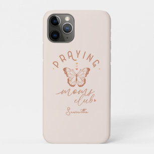 Capa Para iPhone 11 Pro Clube das Mães de Oração: Borboleta Boho Vintage D