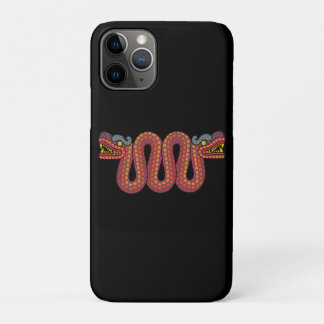 Capa Para iPhone 11 Pro Cobra de duas cabeças asteca