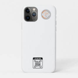 Capa Para iPhone 11 Pro Código QR de Logotipo Personalizado de Negócios