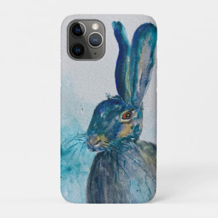 Capa Para iPhone 11 Pro Coelho da Lebre Aquarela