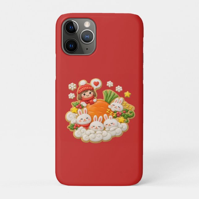 Capa Para iPhone 11 Pro Coelhos de férias (Verso)