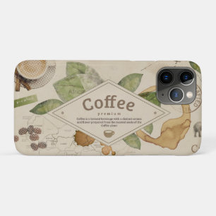 Capa Para iPhone 11 Pro Colagem WatercolornCafé 