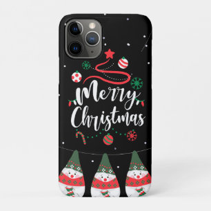 Capa Para iPhone 11 Pro Coleção de Saudações Joyful da Jingle Bells