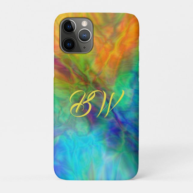 Capa Para iPhone 11 Pro Colorful Abstract (Verso)