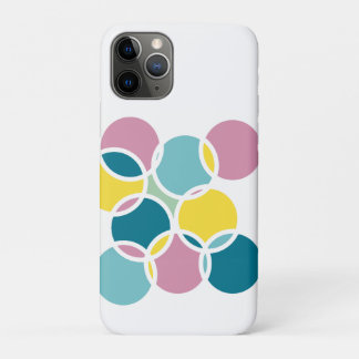 Capa Para iPhone 11 Pro Colorful Circle Design – Fun Geometric Print