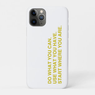 Capa Para iPhone 11 Pro Comece Onde Você Está