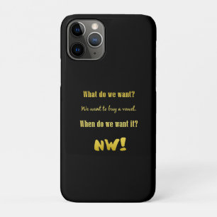 Capa Para iPhone 11 Pro Compre uma Vogal — Agora! Engraçado