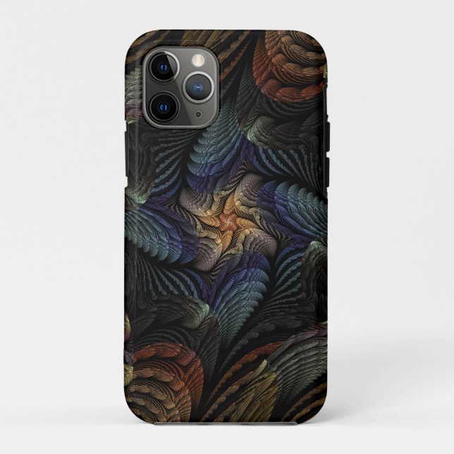 Capa Para iPhone 11 Pro Conchas Abstratas (Verso)