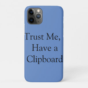 Capa Para iPhone 11 Pro Confie em Mim, Tenho uma Prancheta