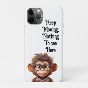 Capa Para iPhone 11 Pro Continua a mexer-te, nada para ver aqui