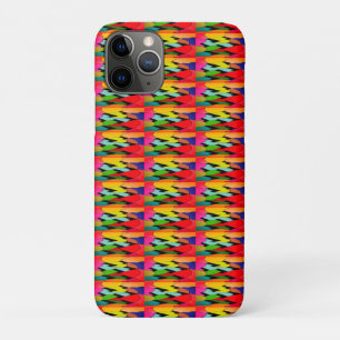 Capa Para iPhone 11 Pro Cor preta com design de arte no meio