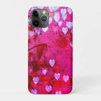 Capa Para iPhone 11 Pro Corações Flutuantes na Atmosfera do Whispery