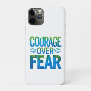 Capa Para iPhone 11 Pro Coragem sobre o medo