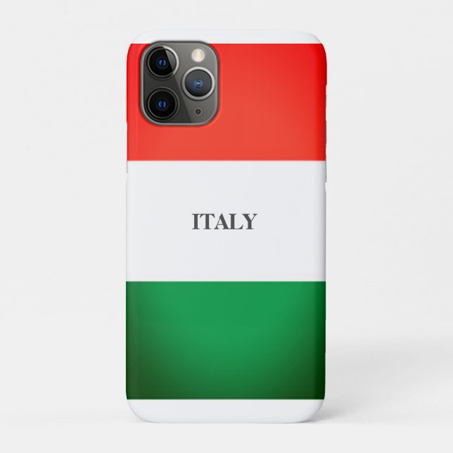 CAPA PARA iPhone 11 PRO CORES DA BANDEIRA DA ITÁLIA (Verso)