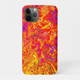 Capa Para iPhone 11 Pro Cores de Lava em Negrito Design Abstrato
