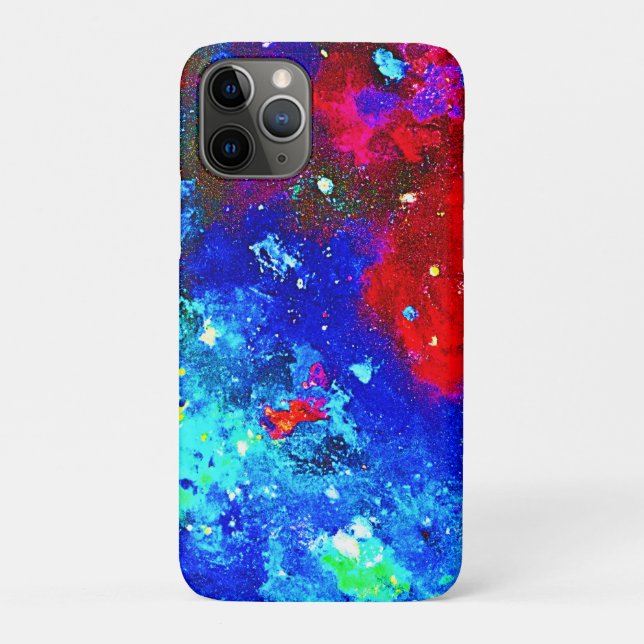 Capa Para iPhone 11 Pro Cores Vibrantes Do Padrão Da Nebulosa (Verso)