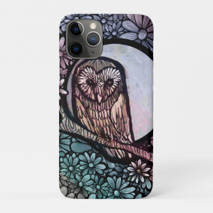 Capa Para iPhone 11 Pro Coruja Floral