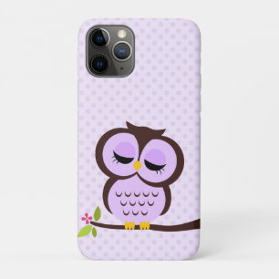 Capa Para iPhone 11 Pro Coruja Roxa