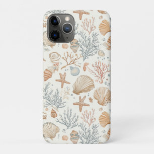 Capa Para iPhone 11 Pro Costeira russa - Conchas, Starfish, Recife (32)