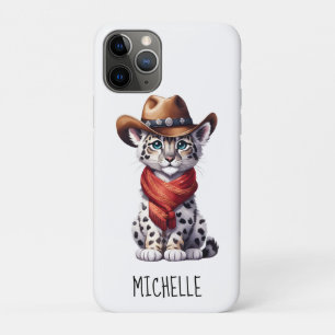 Capa Para iPhone 11 Pro Cowboy Cowboy Neve Leopardo