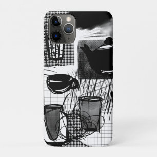 Capa Para iPhone 11 Pro Cozinha Preta e Branca
