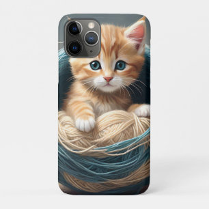 Capa Para iPhone 11 Pro "Cozy Cuddles: O Retreto Wooly da Kitten"
