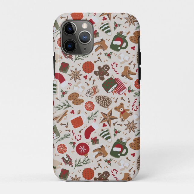 Capa Para iPhone 11 Pro Cozy Natal & Spice (Verso)