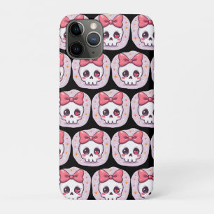 Capa Para iPhone 11 Pro Cranio Pastel Goth com Laço