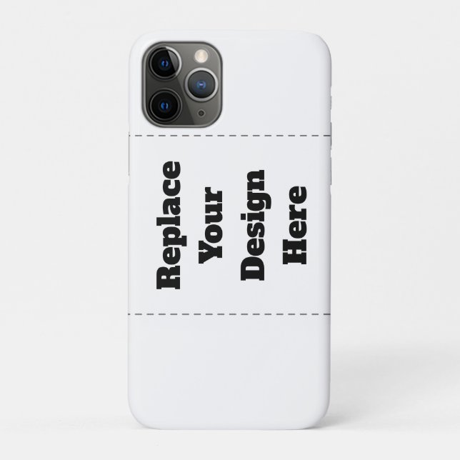 Capa Para iPhone 11 Pro Crie seu próprio branco (Verso)