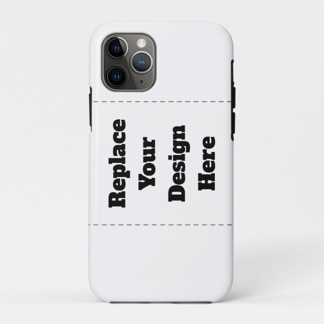 Capa Para iPhone 11 Pro Crie seu próprio branco (Verso)