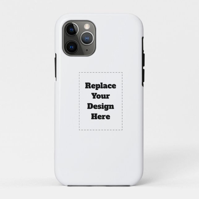Capa Para iPhone 11 Pro Crie seu próprio branco (Verso)