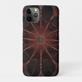 Capa Para iPhone 11 Pro Crimson Web: Dança Fractal com a aranha Redback