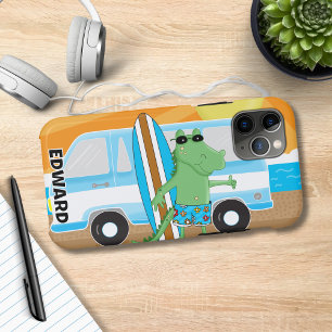 Capa Para iPhone 11 Pro Crocodilo de alinhamento Conselho do Surf retrovis