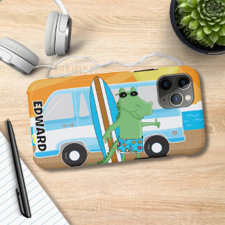 Capa Para iPhone 11 Pro Crocodilo de alinhamento Conselho do Surf retrovis