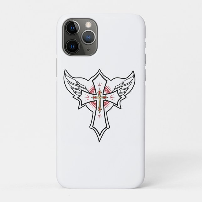 Capa Para iPhone 11 Pro Cruz cristã (Verso)