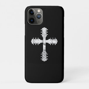 Capa Para iPhone 11 Pro cruz de guitarra do culto cristão