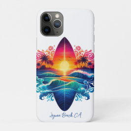 Capa Para iPhone 11 Pro Curvas de surfe solares-