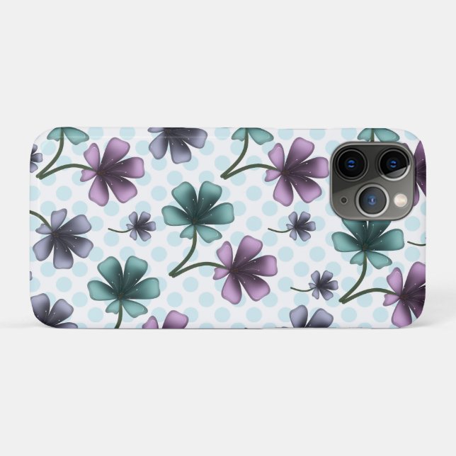 Capa Para iPhone 11 Pro Custom floral pattern gift iPhone / iPad case (Verso (horizontal))