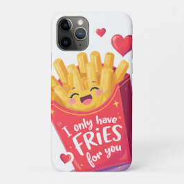 Capa Para iPhone 11 Pro Cute Dia dos Namorados Batata Frita Trocadilho