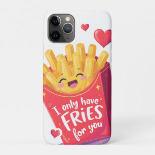 Capa Para iPhone 11 Pro Cute Dia dos Namorados Batata Frita Trocadilho